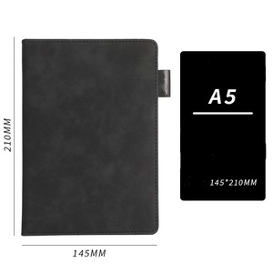 Customized PU Business Office Leather Custom Diary Enterprise Handbook Print logo Simple <strong>Note</strong> Solid <strong>Color</strong> <strong>Notebook</strong> - Product Image 5