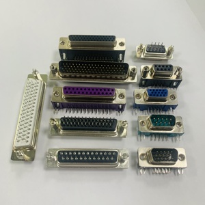 Conectores D-Sub compatibles con CE y ROHS, tipo de soldadura, 09P, 15P, 25P, 37 pines, doble fila, DB, hembra, proveedor de conectores de la D-SUB - Product Image 4
