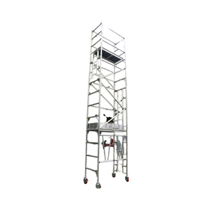 Mini torre de andamio de aluminio ultraligero chino, móvil compacto, multiusos para construcción de hoteles, uso al aire libre, 1,4X0,75 m - Product Image 3