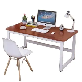 Meja Komputer, kaki logam modern, meja kantor, meja kayu antik, kamar tidur, komputer, meja belajar rumah