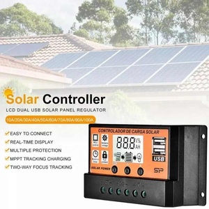 10-100A 12V/24V Auto Regolatore di Carica Solare MPPT/PWM Display LCD Dual USB 5V di Uscita pannello solare Regolatore Regolatore Solare - Product Image 5
