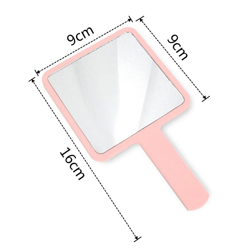 espejo de maquillaje rosa