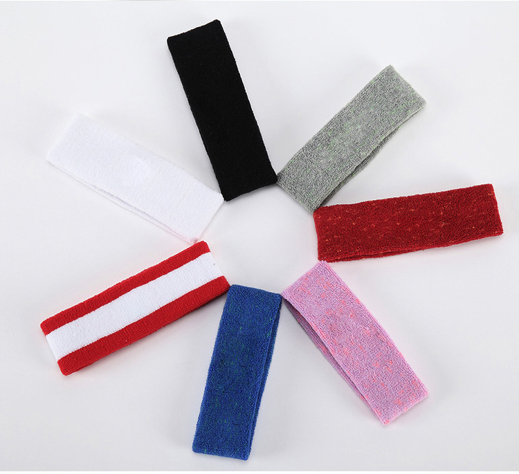 NATUDON 2022 Custom Logo Tennis Badminton Beauty Gym Head Sweat Band Sport Yoga Headbands