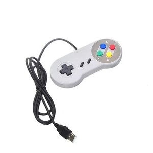 Gamepad con cable USB para Nintendo SNES Joypad Controller Joystick Handle Gaming Controller para Windows PC MAC Computer