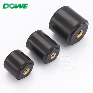 Duwai SE loạt màu đen hình trụ thanh cái hỗ trợ standoff thanh cái cách điện cho tủ điện - Product Image 2