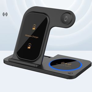 スリーインワンユニバーサル折りたたみ式ワイヤレス充電器クロスボーダー急速充電式呼吸器Appleデバイス用携帯電話用ラップトップ-英国 - Product Image 1
