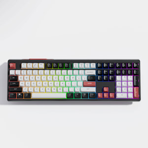 Teclado mecánico para juegos de tamaño completo de 108 teclas, Teclado mecánico de conmutación de luz RGB 19 de tres modos, interruptores programables para jugadores - Product Image 4