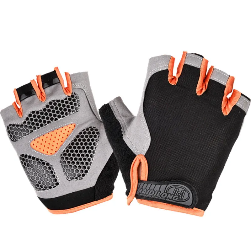 MKAS guanti da bici con Logo personalizzato all'ingrosso guanti da bicicletta senza dita guanti da bicicletta antiscivolo con mezze dita