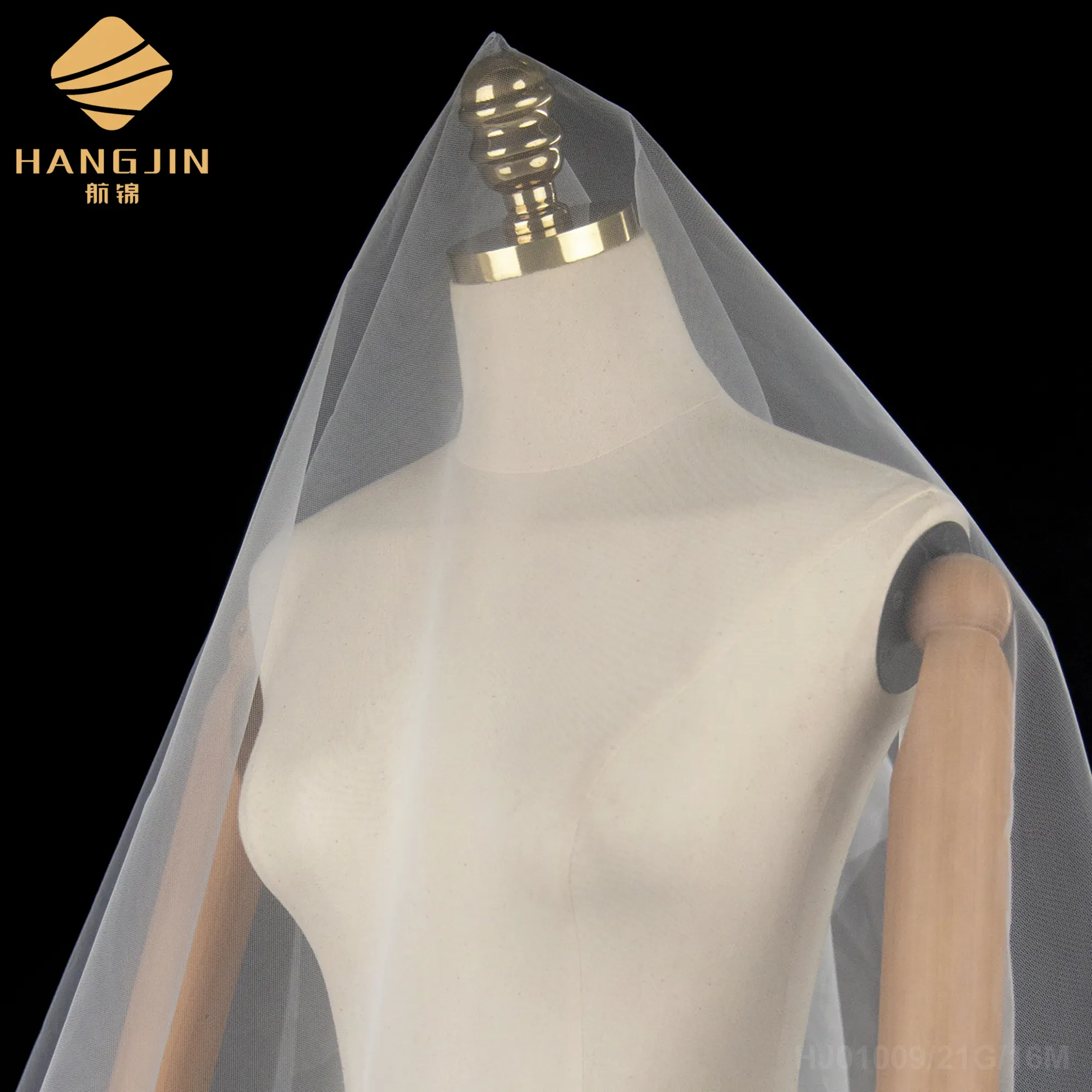 High-End 100% Polyester Bridal Mesh Net Tricot Tule Stof Voor Borduurwerk Trouwjurk Partij Decoratie