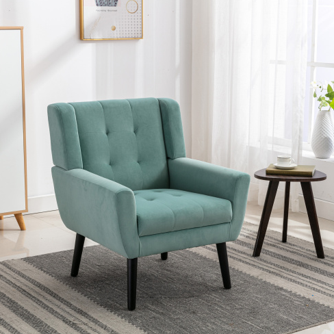 Foam + Mint Green + Upholstered