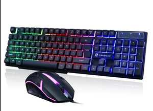 2.4GHz có dây RGB Backlit cơ khí chơi Game bàn phím và chuột thiết lập với 1200 DPI không thấm nước lập trình - Product Image 2