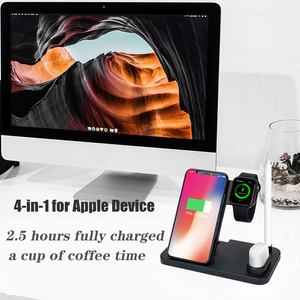 <strong>4</strong> in 1 Wireless Charger Dock Station for iPhone XR XS Max <strong>8</strong> Fast Charging or <strong>Apple</strong> Watch 2 3 <strong>4</strong> <strong>apple</strong> Pencil - Product Image 6