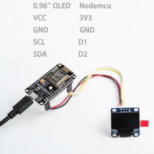 DIYmall 0,96 Zoll I2C IIC Serielles OLED-Anzeige modul SSD1306 128 X64 Weiß für Arduino ESP32 Raspberry Pi Hohe Qualität