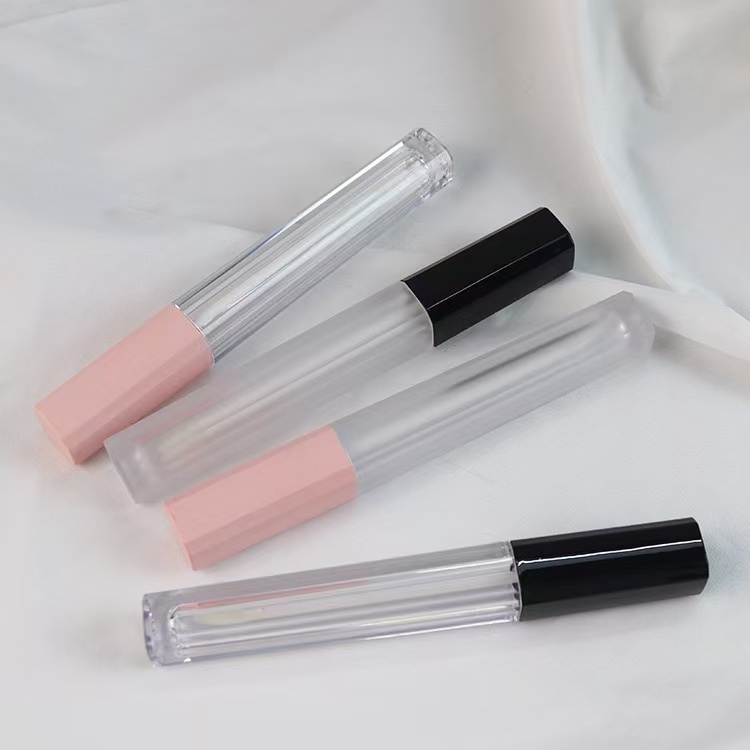 Pink transparent bottle