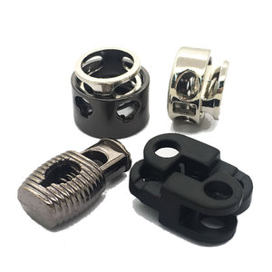 锌合金双线金属绳端塞桶，用于带有锥形弹簧弹性挡块的服装 - Product Image 5