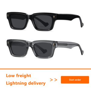 Sunray biểu tượng tùy chỉnh dày Acetate khung đen phân cực UV400 kính mặt trời cổ điển vuông chất lượng cao Kính mát cho phụ nữ người đàn ông - Product Image 2