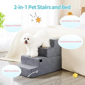 Yatak kanepe için Pet merdiven kanepe sandalye küçük orta köpekler kediler için Pet adımlar kaymaz alt büyük adım - Product Image 4