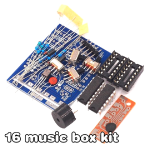 16 müzik kutusu 16 ses kutusu kutusu-16 16-Tone kutusu elektronik modülü DIY kiti bileşenleri aksesuar kitleri kurulu - Product Image 2