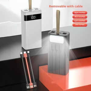 Large Capacity 30000mAh LED Portable Charger Powerbank 22.5W PD <strong>QC3.0</strong> Real Fast Charging 5 <strong>Outputs</strong> 3 <strong>Inputs</strong> Outdoor Use Micro - Product Image 3
