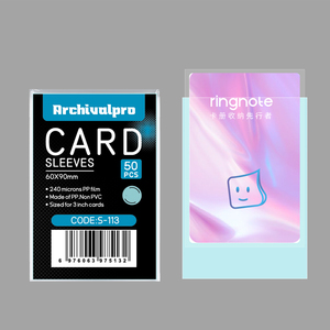 Archivalpro Multiple Color Options PP clear View 3'' K-<strong>pop</strong> Album Star Card Size Second Card Sleeves for Double protection - Product Image 5