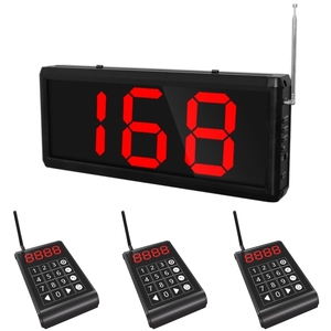 Sistema de llamadas inalámbricas Número Teclado Número de llamador Sistema de cola de gestión de transmisión con pantalla de 3 dígitos Restaurante - Product Image 2