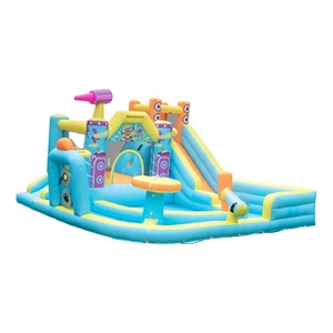 Professional Small Inflatable Water Slide for Kids Great Fun Pool <strong>Nip</strong> Slip on a Water Slide Supplier - Product Image 1