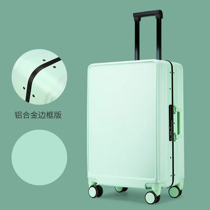 Fabrikadan kişiselleştirilmiş Logo Modern seyahat çantaları arabası bagaj seti bavul Abs Spinner sert kabuk bagaj setleri üzerinde taşımak