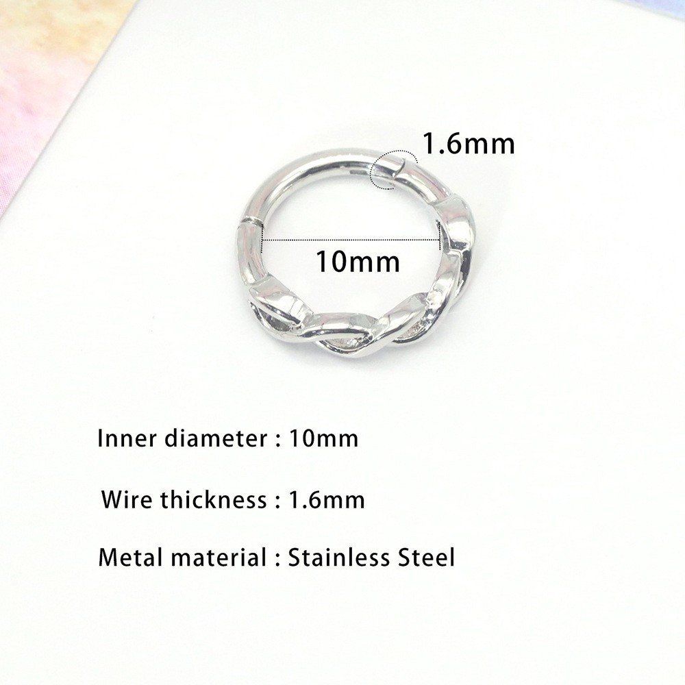 Steel-colored twist