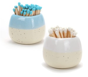 Forvet ile seramik maç tutucu-2 Set-maçlar dahil değildir-bir kavanozda maçlar-dekoratif Modern ev dekorasyonu için hediyeler - Product Image 1
