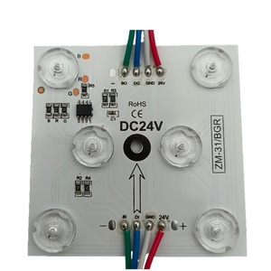 DC24V RGB方形70 * 70毫米4W 6LED全彩发光二极管区块链灯箱拉伸天花板薄膜专用发光二极管模块 - Product Image 1