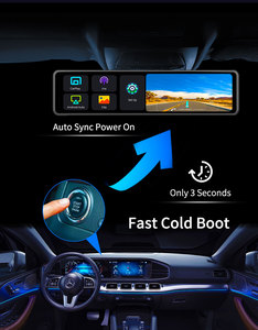 DVR 4k 12-inch xem gương ghi xe hộp đen xe chơi Màn hình sử dụng kết nối bluetooth kết nối Wifi - Product Image 6