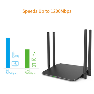 Enrutador Wi-Fi AC1200 de doble banda, fácil configuración y gestión de red inalámbrica - Product Image 3