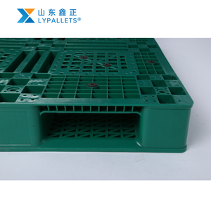 Plastik paletler 1200x1000x150mm HDPE HDPP 4 yollu giriş paletleri örgü plastik palet için blok yapma makinesi açık güverte, örgü üst - Product Image 5