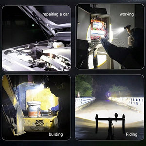 Nhôm Ngoài Trời Cắm Trại IP65 Không Thấm Nước Chiến Thuật Đèn Pin Xách Tay Side Chiếu Sáng <span class=keywords><strong>Torch</strong></span> Ánh Sáng USB Có Thể Sạc Lại Zoom Đèn Pin - Product Image 6