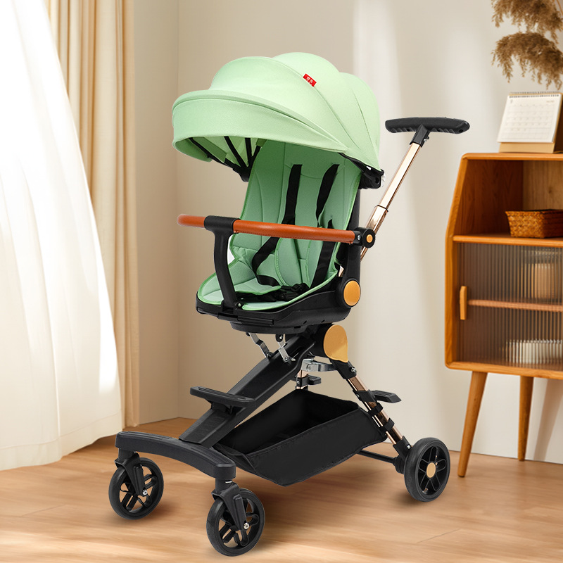 Peut s'asseoir et s'incliner + réversible vert olive