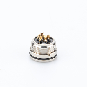 M16 Rear Panel Mount Industrial 2p 3p 4p 5p 6p <strong>Sensor</strong> a B D <strong>Code</strong> Socket Plug 90 Degree Elbow Assembly Connector Solder Screw - Product Image 1