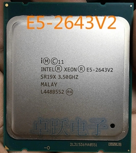 ซีพียู Xeon ซีพียูประมวลผล E5-2643 V2อย่างเป็นทางการรุ่น3.5GHz เซิร์ฟเวอร์ LGA2011ซีพียู - Product Image 3
