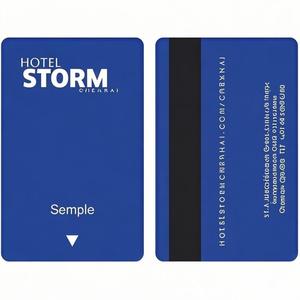 Benutzer definierte umwelt freundliche PVC-RFID-Karte mit schlüssel losem Zugang NFC-Schnitts telle Roter magnetischer QR-Code für sicheren Raum zugang in Motel & Hotel - Product Image 5
