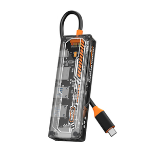 WFYEAR Direct 5合1透明新设计USB 3.0 Type-C PD 100W USB集线器Elektrisch适配器集线器USB 3.0 7端口工业 - Product Image 1