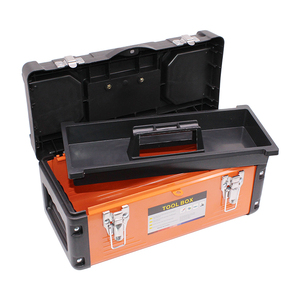 14英寸塑料工具箱带钢锁硬塑料工具箱储物箱套装 - Product Image 6