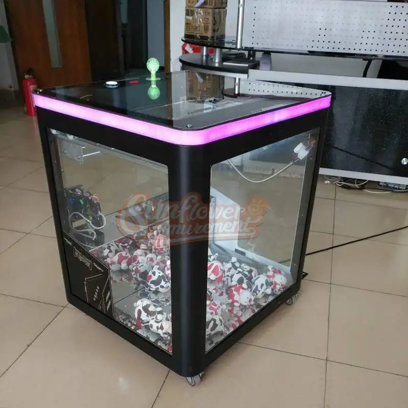 Machine à Grue Magique Mini Cube Arcade Amusement Coin Operated Indoor Gift Game Machines Mini Claw Machine