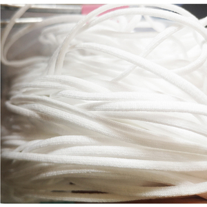 Spandex plano 3mm suave grueso encaje elástico macramé banda de goma trenzada cordón cuerdas cuerda para ropa y mascarilla - Product Image 2