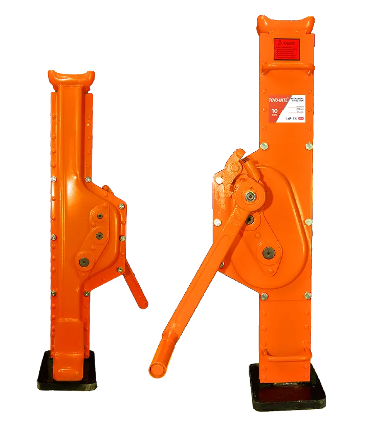 TOYO-INTL 20 Ton Hand Jack Mechanical Jack SJ-A 20t,mechanical Jack Lift Goods Lifting Loads Red Orange Steel Alloy
