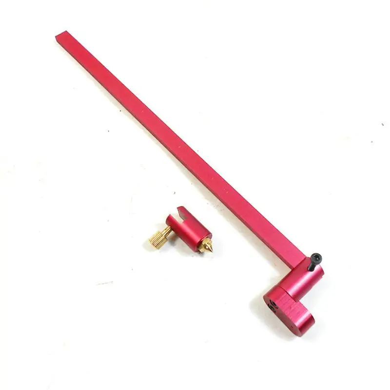 Calibrador de carpintería de 300mm, regla de buscador central, Círculo de trazado, brújula para trabajos de torno de tazones, madera