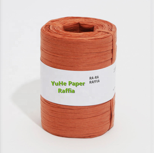 Fábrica de Rafia Natural, venta al por mayor, rollos de cinta de papel de Rafia de PP de color verde militar para caja de regalo, embalaje de Rafia - Product Image 2