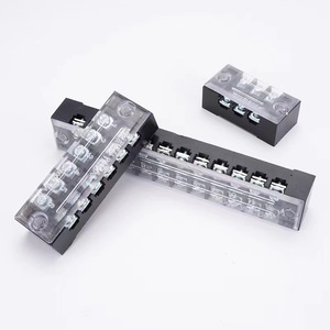 Bloque de terminales de Motor TB2504 4P M4 Conectores de cable Bloques de terminales 25A 600V Terminal fijo con orificio de tornillo - Product Image 5
