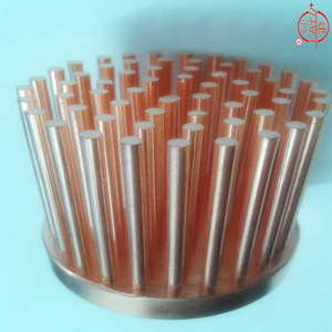 用于 led 铜冷锻针散热器的定制圆形铜散热器氧化 - Product Image 2