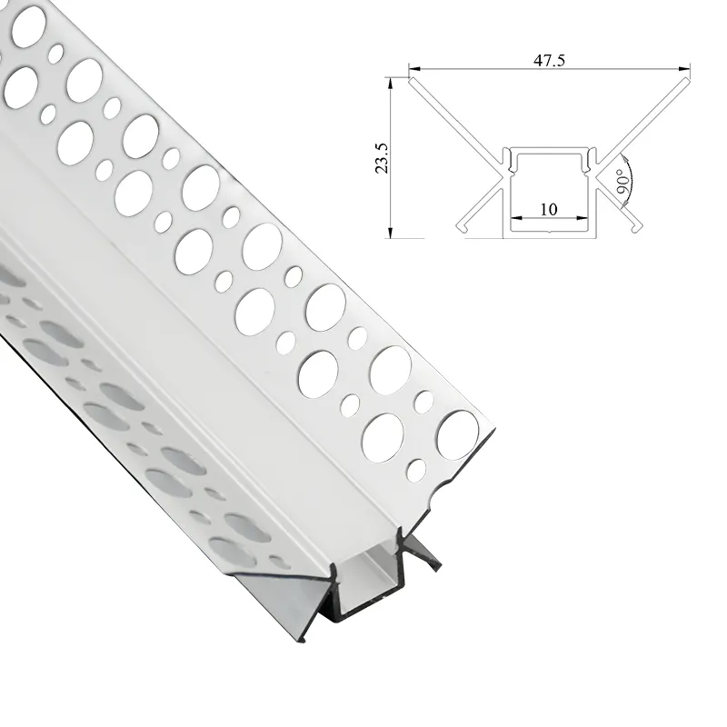 Высококачественные профильные светодиодные алюминиевые профили, промышленные профили из 6063 алюминиевого сплава для кухонного шкафа и стен