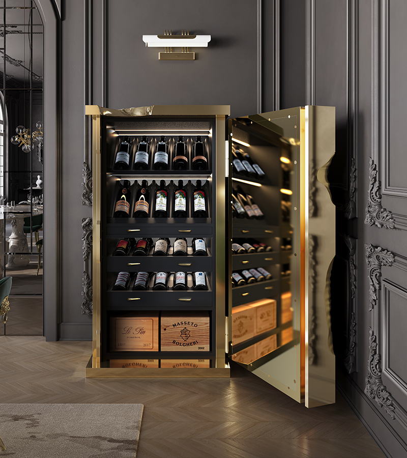 Compartiment de rangement à vin personnalisé