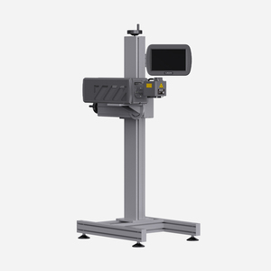 PHEZER high speed CO2 40w 60w laser <strong>coding</strong> on wood bottle plastic logo barcode UDI QR DM code marking - Product Image 6